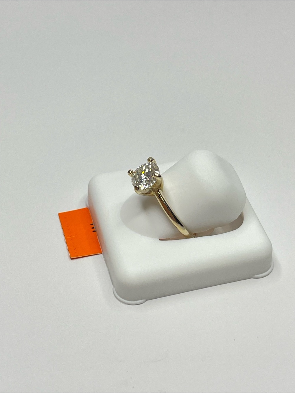 Classic 18k Gold Vermeil Over Solid 925 Sterling Silver with Moissanite - Picture 4 of 12